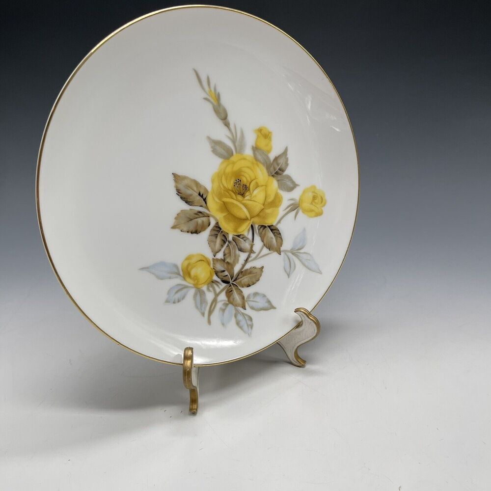 Vintage Cotillion by SANGO Georgianna Japan Salad Plate 7.5" Yellow Rose